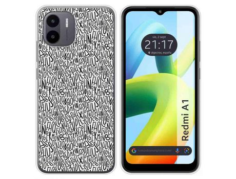 Carcasa Xiaomi Redmi A1 TUMUNDOSMARTPHONE Dibujos Letras Multicolor
