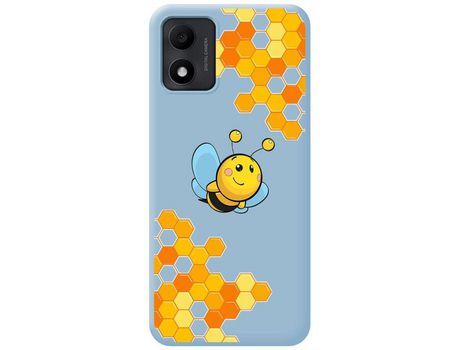 Carcasa TCL 305I TUMUNDOSMARTPHONE Silicona Líquida Dibujos Abeja Azul