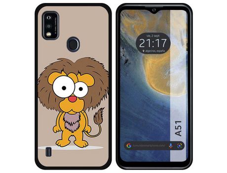 Carcasa ZTE Blade A51 TUMUNDOSMARTPHONE Dibujos Leon Multicolor