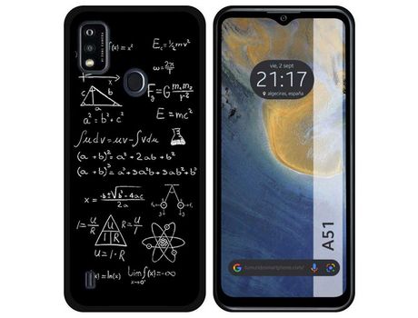 Carcasa ZTE Blade A51 TUMUNDOSMARTPHONE Dibujos Formulas Multicolor
