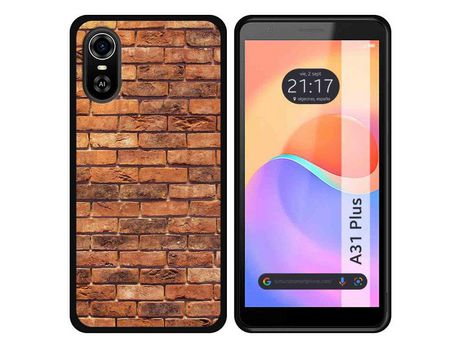 Carcasa ZTE Blade A31 Plus TUMUNDOSMARTPHONE Dibujos Ladrillo 04 Multicolor