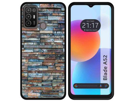 Carcasa ZTE Blade A52 TUMUNDOSMARTPHONE Dibujos Ladrillo 05 Multicolor