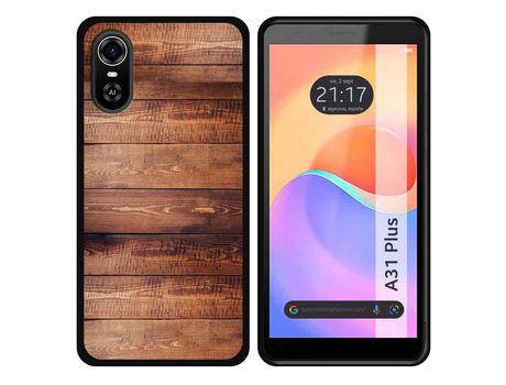 Carcasa ZTE Blade A31 Plus TUMUNDOSMARTPHONE Dibujos Madera 02 Multicolor