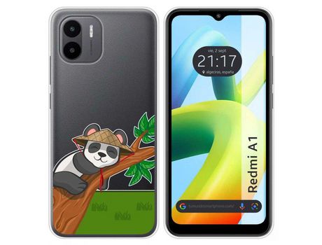 Carcasa Xiaomi Redmi A1 TUMUNDOSMARTPHONE Dibujos Transparente Panda Multicolor