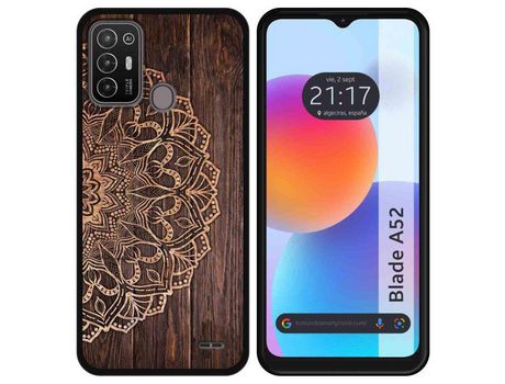 Carcasa ZTE Blade A52 TUMUNDOSMARTPHONE Dibujos Madera 06 Multicolor