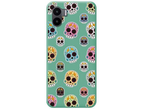 Carcasa Xiaomi Redmi A1 TUMUNDOSMARTPHONE Silicona Líquida Dibujos Catrina Verde