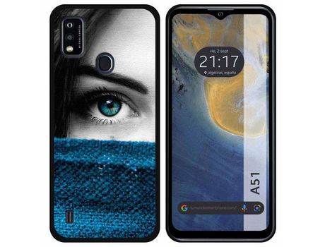 Carcasa ZTE Blade A51 TUMUNDOSMARTPHONE Dibujos Ojo Multicolor