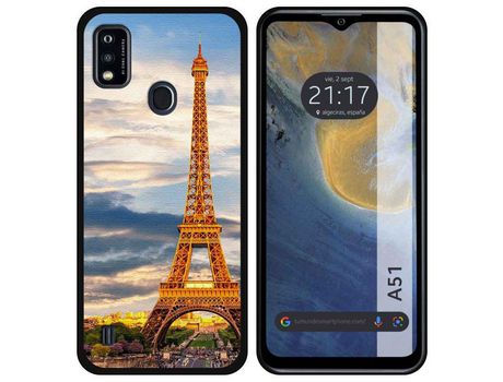 Carcasa ZTE Blade A51 TUMUNDOSMARTPHONE Dibujos Paris Multicolor