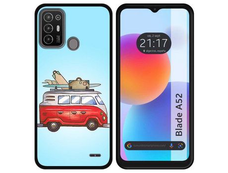 Carcasa ZTE Blade A52 TUMUNDOSMARTPHONE Dibujos Furgoneta Multicolor