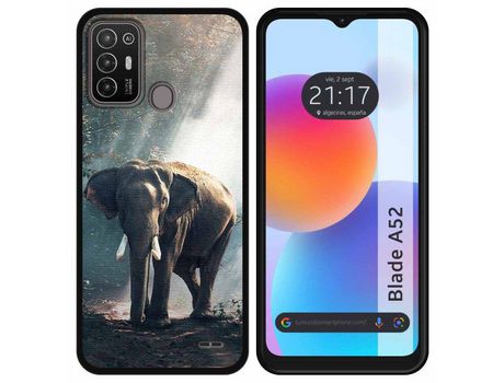 Carcasa ZTE Blade A52 TUMUNDOSMARTPHONE Dibujos Elefante Multicolor