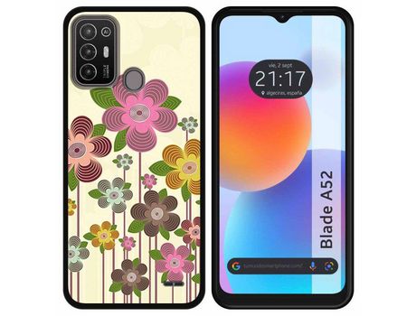 Carcasa ZTE Blade A52 TUMUNDOSMARTPHONE Dibujos Primavera En Flor Multicolor