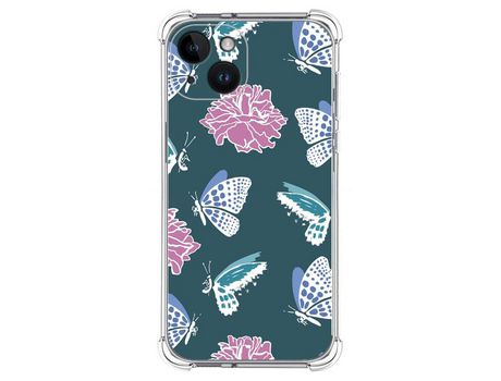 Carcasa iPhone 14 (6.1) TUMUNDOSMARTPHONE Dibujos Antigolpes Flores 10 Multicolor