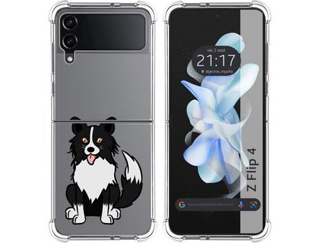 Carcasa Samsung Galaxy Z Flip4 5G TUMUNDOSMARTPHONE Dibujos Antigolpes Perros 01 Multicolor