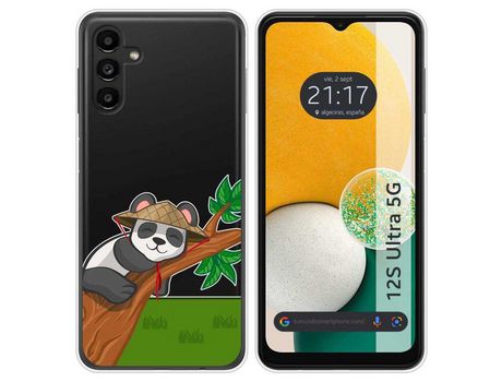 Carcasa Samsung Galaxy A13 5G TUMUNDOSMARTPHONE Dibujos Transparente Panda Multicolor