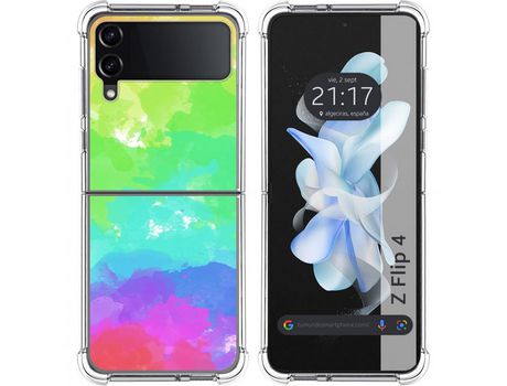Carcasa Samsung Galaxy Z Flip4 5G TUMUNDOSMARTPHONE Dibujos Antigolpes Acuarela 03 Multicolor