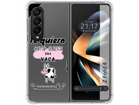 Carcasa Samsung Galaxy Z Fold4 5G TUMUNDOSMARTPHONE Dibujos Antigolpes Vaca Multicolor