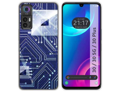 Carcasa TCL 30 / 30 5G / 30 Plus TUMUNDOSMARTPHONE Dibujos Circuito Multicolor