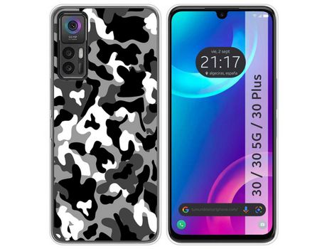 Carcasa TCL 30 / 30 5G / 30 Plus TUMUNDOSMARTPHONE Dibujos Snow Camuflaje Multicolor