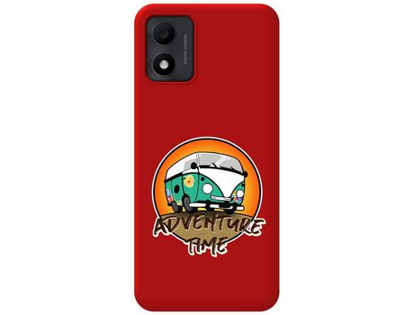 Carcasa TCL 305I TUMUNDOSMARTPHONE Silicona Líquida Dibujos Adventure Time Rojo