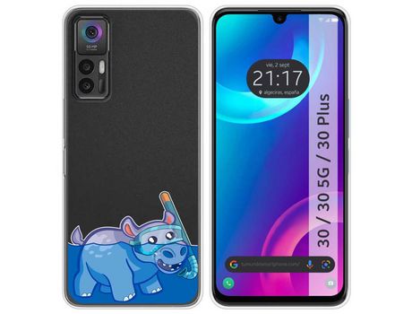 Carcasa TCL 30 / 30 5G / 30 Plus TUMUNDOSMARTPHONE Dibujos Transparente Hipo Multicolor