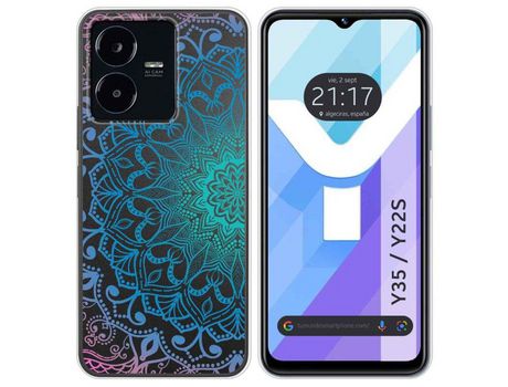 Carcasa Vivo Y35 / Y22S TUMUNDOSMARTPHONE Dibujos Transparente Mandala Multicolor