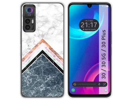 Carcasa TCL 30 / 30 5G / 30 Plus TUMUNDOSMARTPHONE Dibujos Mármol 05 Multicolor