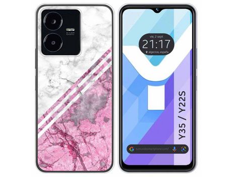 Carcasa Vivo Y35 / Y22S TUMUNDOSMARTPHONE Dibujos Mármol 03 Multicolor