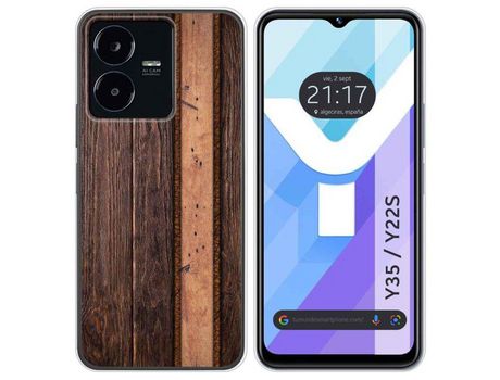 Carcasa Vivo Y35 / Y22S TUMUNDOSMARTPHONE Dibujos Madera 05 Multicolor