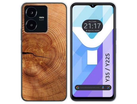 Carcasa Vivo Y35 / Y22S TUMUNDOSMARTPHONE Dibujos Madera 04 Multicolor