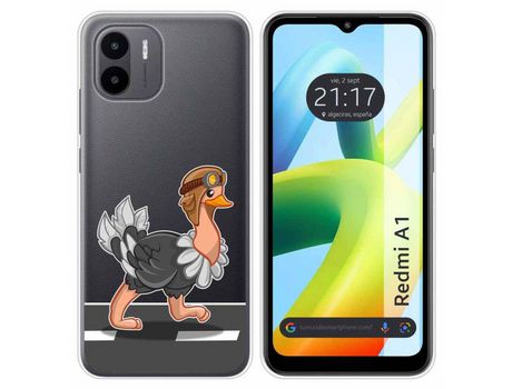Carcasa Xiaomi Redmi A1 TUMUNDOSMARTPHONE Dibujos Transparente Avestruz Multicolor