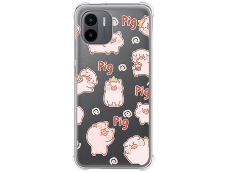 Carcasa Xiaomi Redmi A1 TUMUNDOSMARTPHONE Dibujos Antigolpes Cerdos Multicolor