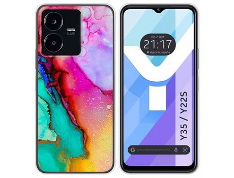 Carcasa Vivo Y35 / Y22S TUMUNDOSMARTPHONE Dibujos Mármol 15 Multicolor