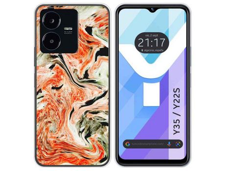 Carcasa Vivo Y35 / Y22S TUMUNDOSMARTPHONE Dibujos Mármol 12 Multicolor