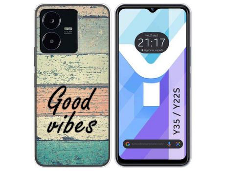 Carcasa Vivo Y35 / Y22S TUMUNDOSMARTPHONE Dibujos Madera 01 Multicolor