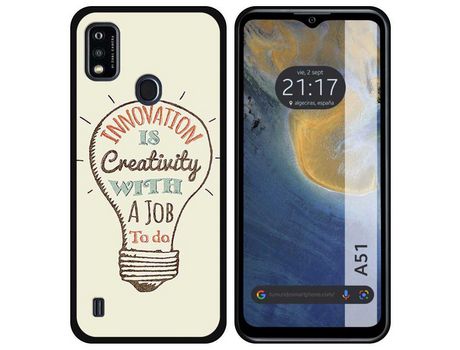 Carcasa ZTE Blade A51 TUMUNDOSMARTPHONE Dibujos Creativity Multicolor