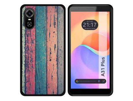 Carcasa ZTE Blade A31 Plus TUMUNDOSMARTPHONE Dibujos Madera 10 Multicolor