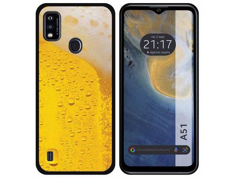 Carcasa ZTE Blade A51 TUMUNDOSMARTPHONE Dibujos Cerveza Multicolor