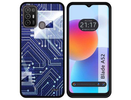 Carcasa ZTE Blade A52 TUMUNDOSMARTPHONE Dibujos Circuito Multicolor