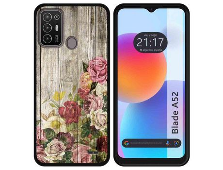 Carcasa ZTE Blade A52 TUMUNDOSMARTPHONE Dibujos Madera 08 Multicolor