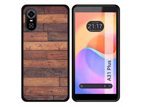 Carcasa ZTE Blade A31 Plus TUMUNDOSMARTPHONE Dibujos Madera 03 Multicolor