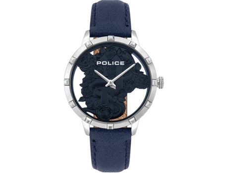 Reloj POLICE Mujer (Piel - Azul)