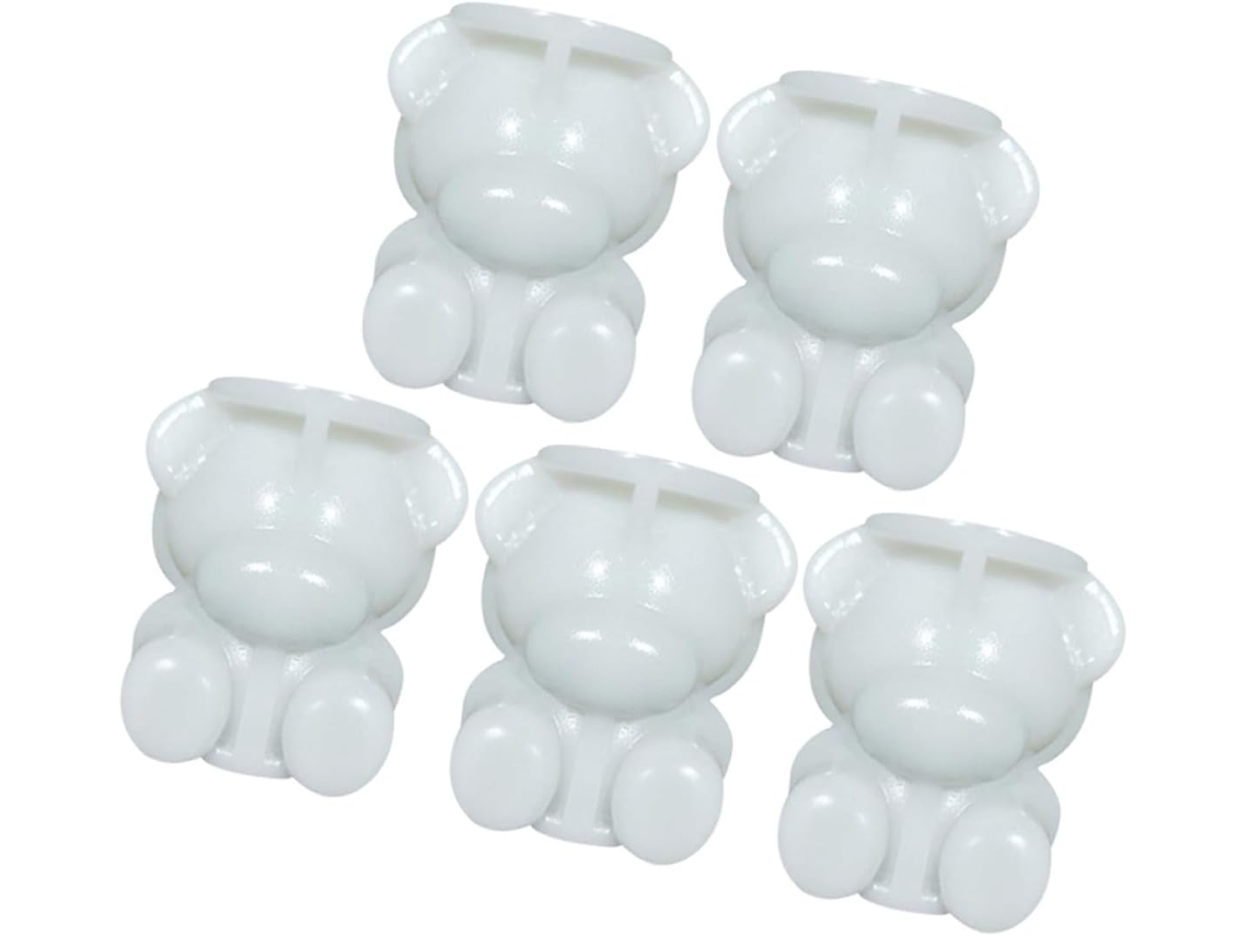 Bandejas Para Cubitos De Hielo Con Forma De Oso, 5 Piezas, Decorativas Y A Prueba De Fugas, Para Congelador.