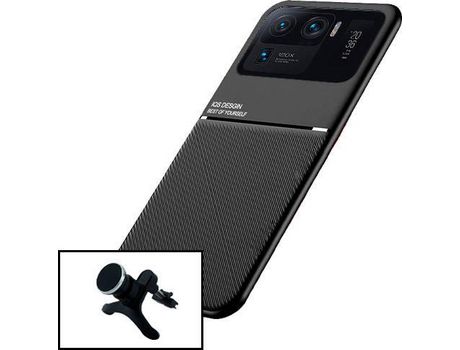Kit Protector de Pantalla de Vidrio Templado + Carcasa + Soporte Magnético Xiaomi Mi 11 Ultra PHONECARE Magnetic Lux Negro