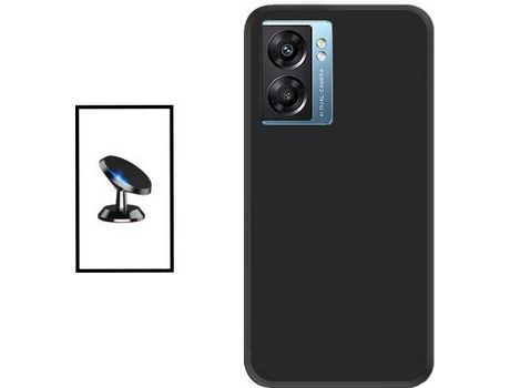 Kit Soporte Magnético de coche + Funda Silicona para OnePlus A77 - Negro