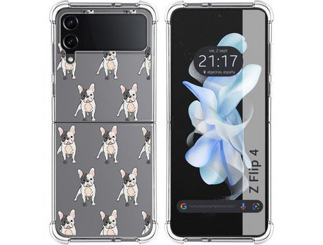 Carcasa Samsung Galaxy Z Flip4 5G TUMUNDOSMARTPHONE Dibujos Antigolpes Perros 12 Multicolor