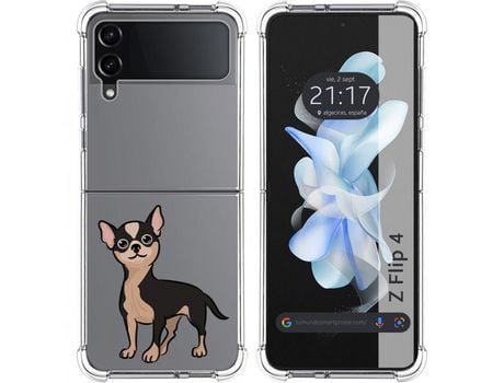 Carcasa Samsung Galaxy Z Flip4 5G TUMUNDOSMARTPHONE Dibujos Antigolpes Perros 05 Multicolor