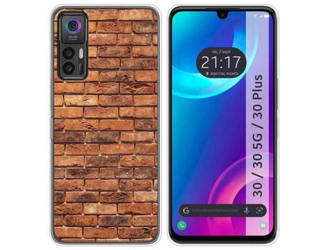 Carcasa TCL 30 / 30 5G / 30 Plus TUMUNDOSMARTPHONE Dibujos Ladrillo 04 Multicolor