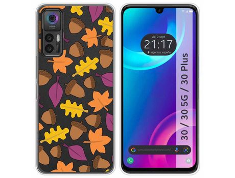 Carcasa TCL 30 / 30 5G / 30 Plus TUMUNDOSMARTPHONE Dibujos Transparente Otoño Multicolor