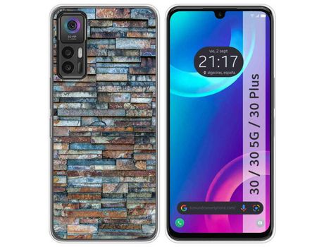Carcasa TCL 30 / 30 5G / 30 Plus TUMUNDOSMARTPHONE Dibujos Ladrillo 05 Multicolor