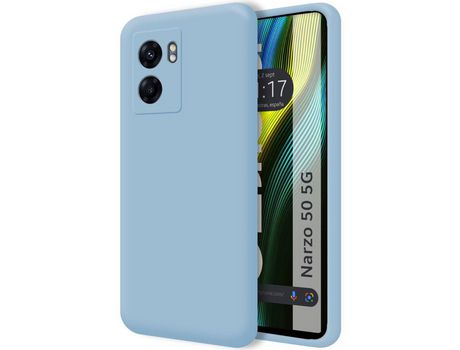 Carcasa Realme Narzo 50 5G TUMUNDOSMARTPHONE Silicona Líquida Azul